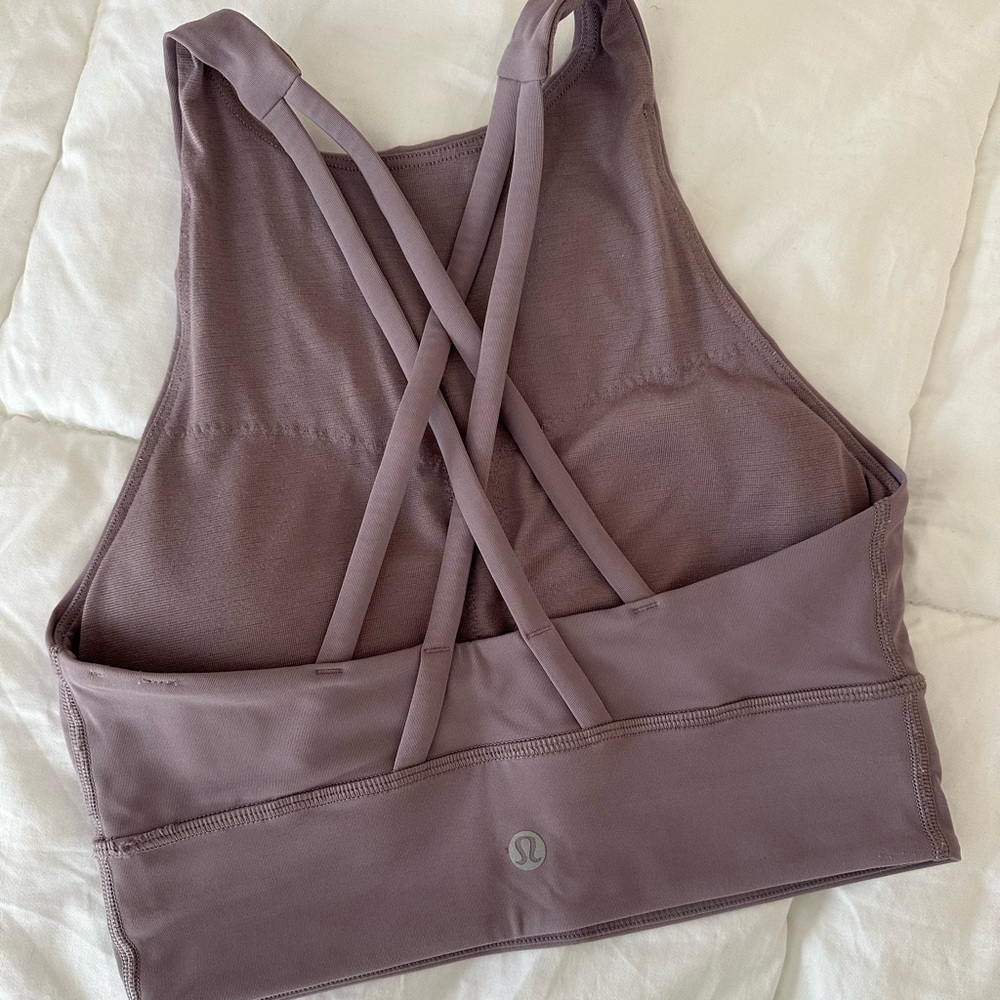Lululemon High Neck Energy Bra - Lilac